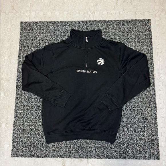 Toronto Raptors Black Men's 1/4 Zip - Picture 1 of 6